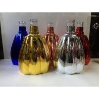 玻璃酒瓶电镀，电镀玻璃酒瓶，酒瓶电镀，电镀酒瓶，玻璃瓶电镀