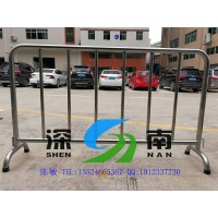 上海地铁不绣钢护栏 活动隔离栏 不绣钢移动护栏厂家