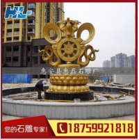 定做 石雕佛像八宝石像 镀金八宝石雕 福建石雕佛像