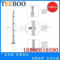 304不锈钢立柱玻璃楼梯扶手护栏