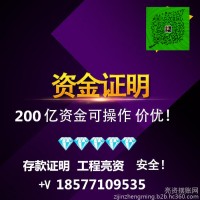 广西南宁企业大额工程亮资摆账资金证明如何收费??​