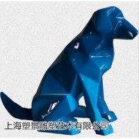 上海塑景工厂直销不锈钢切面动物雕塑酒店公园景区摆件制作