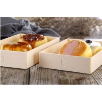 卡木龙 舒芙蕾打包盒定制日式蛋糕盒子一次性网红松饼包装外卖盒