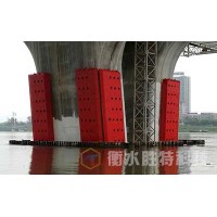 固定式钢覆复合材料桥梁防撞设施