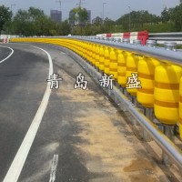 高速公路波形护栏厂家直销  公路旋转桶护栏 EVA防撞桶护栏