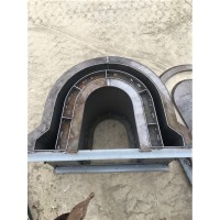 U型水泥流水槽模具 急流槽钢模具 尺寸图案可订做