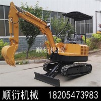农用微型挖掘机 微型农用挖土机 沟渠果园挖坑机