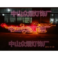 香港LED路灯杆造型灯 雄狮威武灯杆造型装饰 中国结
