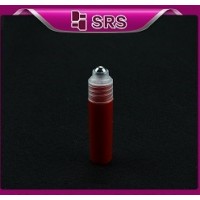 SRS 厂家供应 红色5ml 迷你拧塞走珠棒  香水分装瓶