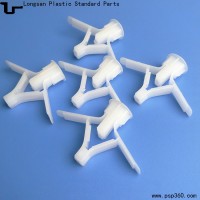 东莞龙三塑胶厂供应中空兰花夹蝴蝶形式胀管螺丝塑料 PE环保