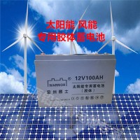 WARRIOR金州勇士太阳能专用胶体蓄电池12V100AH光伏免维护蓄电池