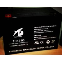 厂价直销天畅牌12V90AH免维护铅酸蓄电池12V电瓶正品包邮