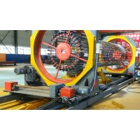 桩基钢筋笼滚焊机全自动钢筋滚笼机智能数控钢筋笼滚轮机
