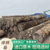 绿柄桑非洲进口 园林古建工程料柚木原木