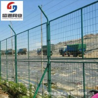 市政公路工程框架护栏网浸塑工地施工圈地护栏网安全防护隔离网