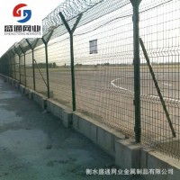 飞机场护栏网 防攀爬护栏网 Y型柱防护栏围网 带刀片刺绳围网护栏