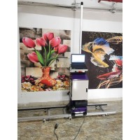 深圳众合智能工厂直销3D彩绘打印机-家装背景墙户外广告喷绘机器设备