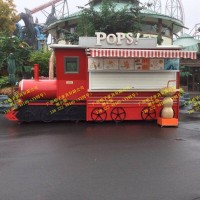 哪里能定制火车造型售卖亭,车厢式售货车,商业街贩卖花车