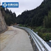 重庆高速公路波形护栏板乡村公路防撞栏杆热镀锌喷塑乡村公路防撞栏杆