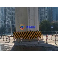 FRP附着式高铁桥墩防车撞设施 高速公路防撞设施