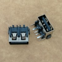 加高AF 短体母座 4P大电流 垫高 90度后脚插DIP