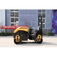 小型震动压土机 汽油柴油轮式压路机 2吨3吨座驾式压路机