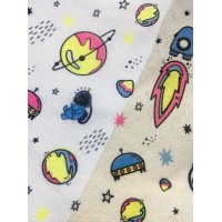 优质厂家定制无纺布 太空款式图案水刺无纺布