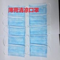 泉州厂家直销 -一次性防护防尘口罩 清凉薄荷口罩