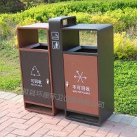 厂家定制 分类垃圾箱 果皮箱 广州桶 两分类垃圾箱现货批发