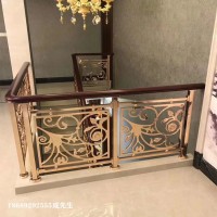 福建镀金铜制楼梯扶手花样造型透露的气质太美了