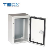 TIBOX浙江厂家定制防水防尘冷轧钢塑料工业壳体电控配电接线箱