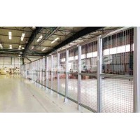 无锡防护网格 铝型材安全防护门定制  工作站防护围栏