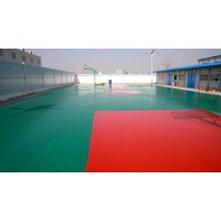 天津北京硅pu球场地面多少钱硅pu球场地坪环保塑胶地坪硅pu地面场
