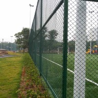 惠州学校足球场围栏施工方案 小区羽毛球场围网预埋 篮球场护栏
