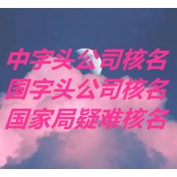 国家局公司注册核名的流程