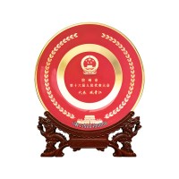 人民代表大会议代表奖盘 贵州纯铜纪念盘价格 聚会留念礼品定做厂家