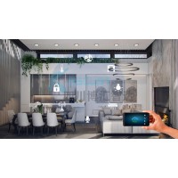 智能家居系统智能灯光管理多媒体设备控制面板