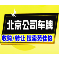 公司名下京牌北京牌车指标值多少万